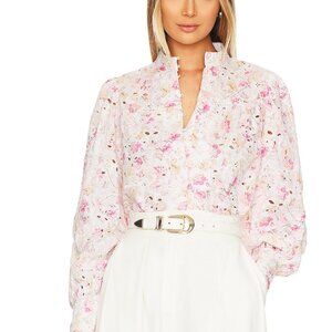 Bardot Floral Pink and White Blouse